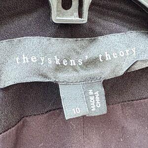 Theyskens’ Theory size 10 black silk blazer!